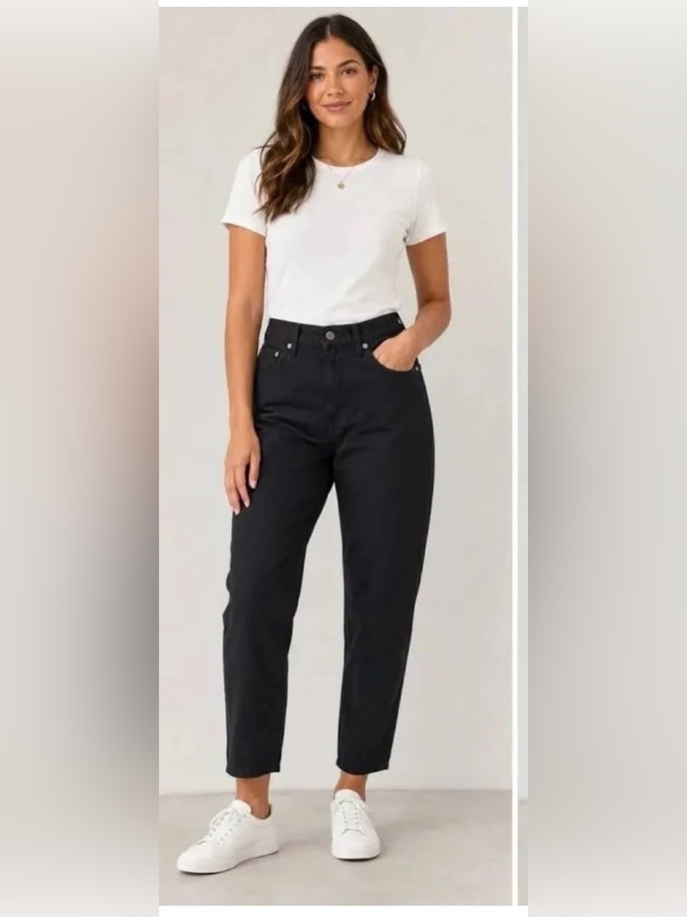 Levi's High-Waisted Mom Relaxed Women's Black Jeans 33x30